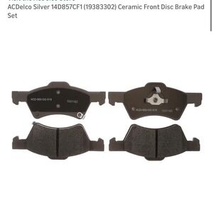 ACDelco Silver 14D857CF1 Ceramic Front Disc Brake Pad Set 19383302 Truck